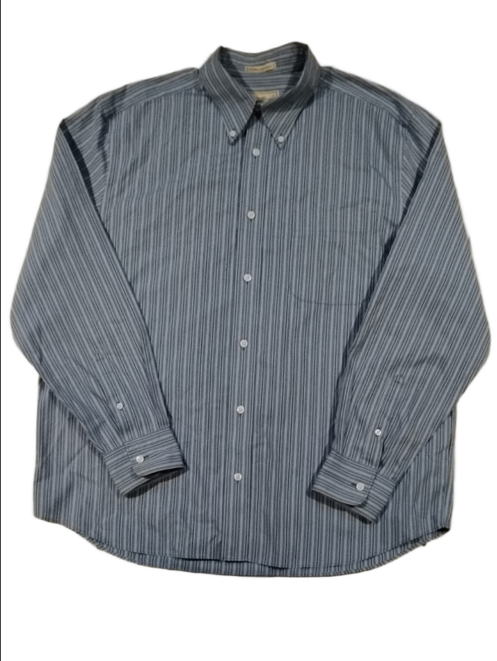 3/$20 Men's Eddie Bauer Blue Striped Button-Down Shirt